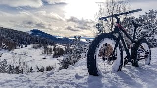 First Ride on the Fat Bike in the Snow