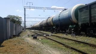 ВЛ60К-2420 с грузовым составом