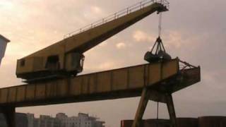 Kiesanlage am Neuen Hafen in Bremerhaven