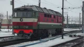 ТЭП70-0286 маневрирует на станции Орша-Центральная