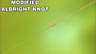 Modified Albright Knot | Как связать две лески | Fishing Knots