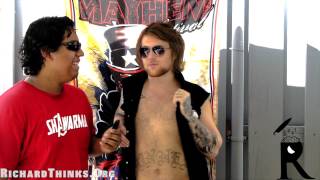 Asking Alexandria (Danny Worsnop) Interview - Rockstar Mayhem Festival 2012 - RichardThinks.Org