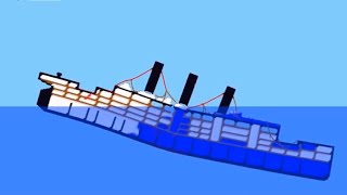 Titanic Sinking simulation, V Break-up