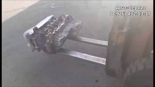 Отгрузка бу двигателя N52B30 на БМВ Х5