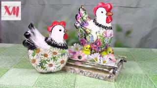 Курочка с цыплятами своими руками/ DIY chicken with chickens. ХоббиМаркет