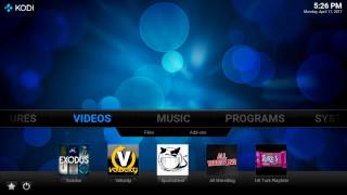How to create Kodi Add-On Shortcuts in Krypton with Confluence Skin