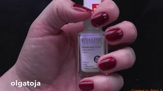 How To Grow Long And Strong Nails // Eveline Diamond Hard And Shiny Nails Nail Therapy - Review