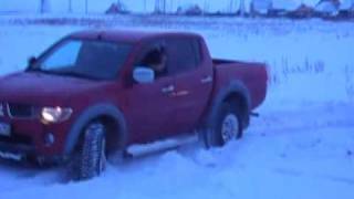 Тест Драйв Mitsubishi L200 Triton test drive offroad snow nokian