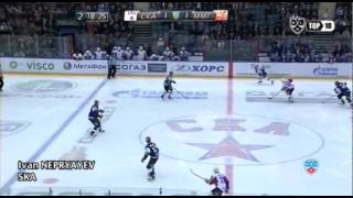 Лучшие силовые приемы ноября КХЛ / KHL's best hits of november