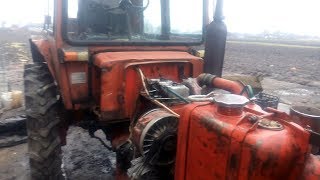 Замена резиновых втулок, на направляющих трубках штанг клапанов, на тракторе т 25 или т 40