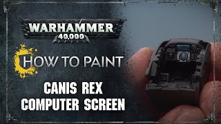 How to Paint: Canis Rex Computer Screen
