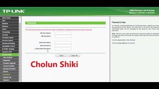 How To Change TPLink Router Admin User Name And Password | Set TPLink Wifi Username And Password