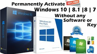 Activate Windows 7/8/10 Free For Lifetime || Remove Activate Windows Water Mark || Windows Hack