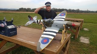 Phoenix Model V1 Spitfire 1.5m ASP 10cc four stroke Test flight