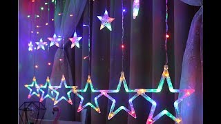 ??Новогодняя?? гирлянда светодиодная с Алиэкспресс 2019  Китайская гирлянда занавес