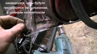 Ремонт заднего крыла Mercedes W202