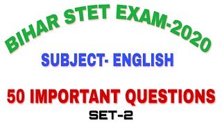 STET ENGLISH FOR STET। PRACTICE SET FOR STET। BOTH PAPER।