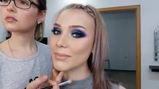 Яркий  макияж с использованием пигментов