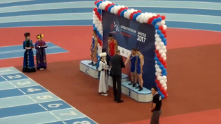 Награждение  63кг ЮНОШИ  2017 Первенство России по вольной борьбе
