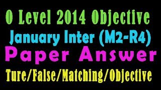 O Level Doeacc/Nielit 2014 January Solve Question INTERNET (M2-R4)Paper In English (Objection Type)
