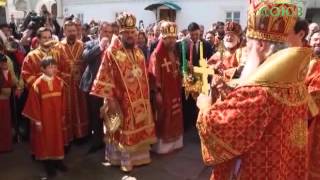 Литургия в Успенском соборе Московского Кремля