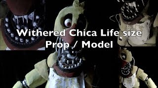 Withered Chica - Hand Crafted Prop / Model - Five Nights at Freddys