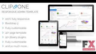 Preview Clip-One - Bootstrap 3 Responsive Admin Template