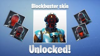 The Different Styles of Blockbuster Skin ( The Visitor ) - Fortnite Battle Royale