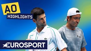 Novak Djokovic vs Tatsuma Ito Highlights | Australian Open 2020 Round 2 | Eurosport
