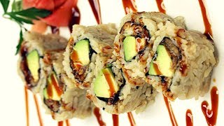 HOW TO MAKE URAMAKI EEL TOBIKO PHILADELPHIA TEMPURA CRISPY AND AT ONCE SPECIAL ROLLS TOP SUSHI