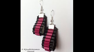 DIY Coffee pod: Comment-faire des boucles d'oreilles ruban