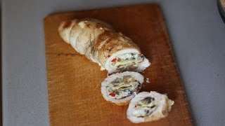 Куриный рулет.куриные грудки рецепт