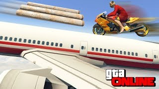 СКИЛЛ ТЕСТ НА МУТИРОВАННОМ БАЙКЕ ПО САМОЛЕТАМ В GTA 5 ONLINE (МОТОПАРКУР В ГТА 5 ОНЛАЙН)