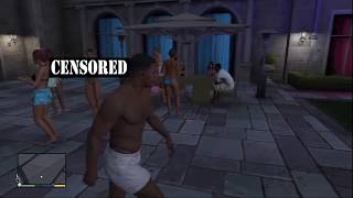 GTA 5 Easter Egg - Playboy Mansion - I went Streaking with a Topless Playmate