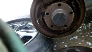 Снятие задних барабанов на SKODA Fabia,VW POLO