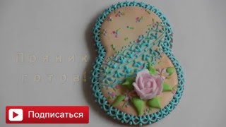 Расписной имбирный пряник Винтажная 8 / How to Decorate Vintage gingerbread cookies