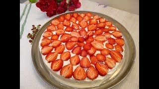Торт без выпечки. ✨ Клубничный торт с воздушным сливочным кремом!