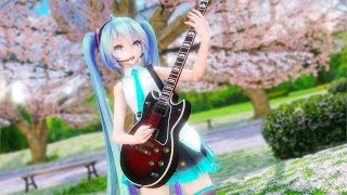 【MMD】Tell Your World【Miku】Guitar (日本/EN sub)[4K UHD]