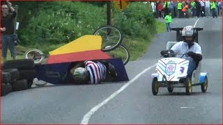 Crashes and action Soapbox Race -Abbeyfeale HD