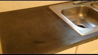 How to make a concrete counter top