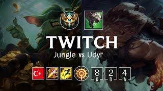 Twitch Jungle vs Udyr - TR Challenger Patch 8.22