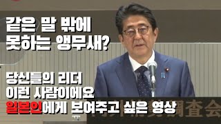아베 총리 앵무새?! 일본인에게 보여주고 싶은 영상.... 제발 눈을 떠라 좀..! - 20.01.30 국회