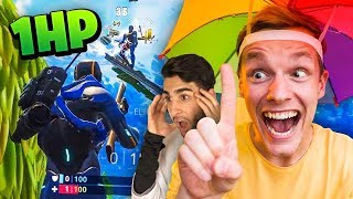 1HP OVERLEVEN ALS EEN BAAS!! - Fortnite #32