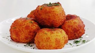 Картофельные шарики с сыром и помидорами. НЯЯЯЯЯМ.