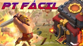 PT FÁCIL CV10 COM CORREDOR, E WALK SPAM | CLASH OF CLANS