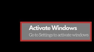 how to remove "Activate Windows Go to PC settings to activate Windows" watermark