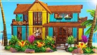 COLORFUL BEACH HOUSE ? // The Sims 4 Speed Build