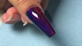 Chrome Rainbow Nails usando el sistema de Gel X ❤️