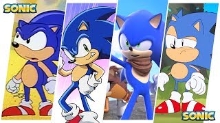 Sonic the Hedgehog Evolution in Cartoons, Movies & TV (2018)