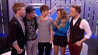 Boo! Watch District3's e-X-it interview - The Xtra Factor - The X Factor UK 2012